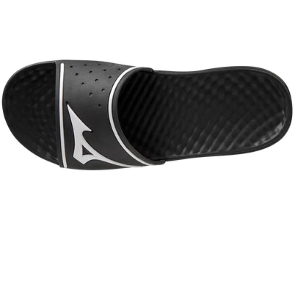 Mizuno Relax Slide 2 – Black & White – Men's Large 8.5–9.5 – New